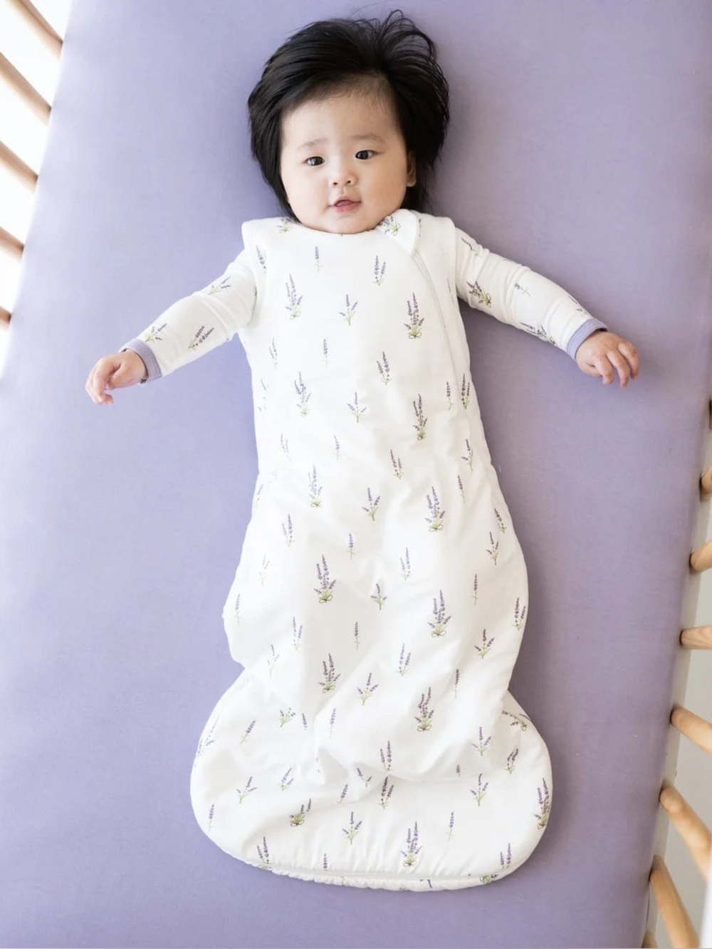 Kyte Baby Lavender Print Sleep Sack M 1.0 TOG